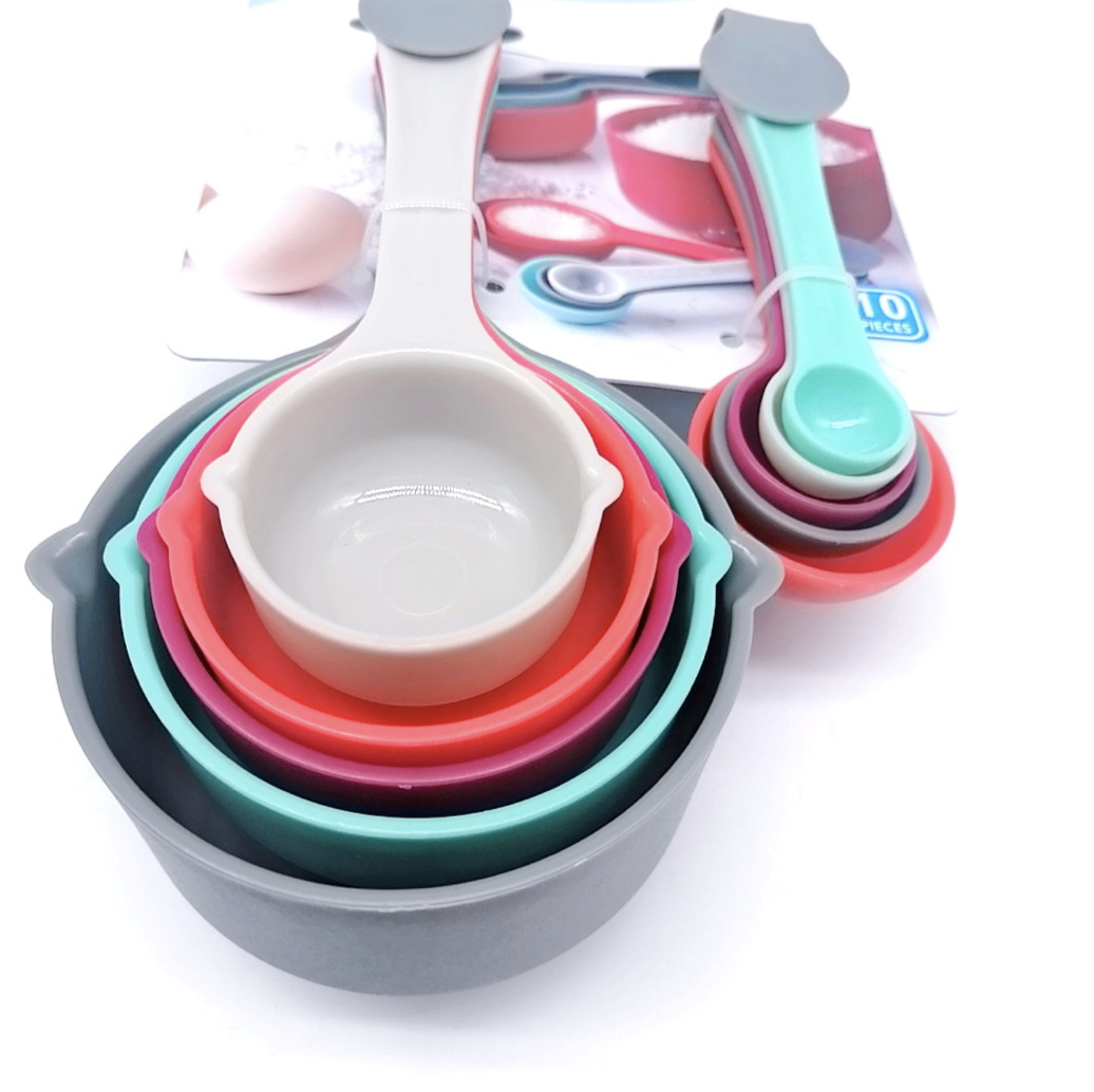 Juego de Cucharas y Tazas Medidoras con Escala para Repostería