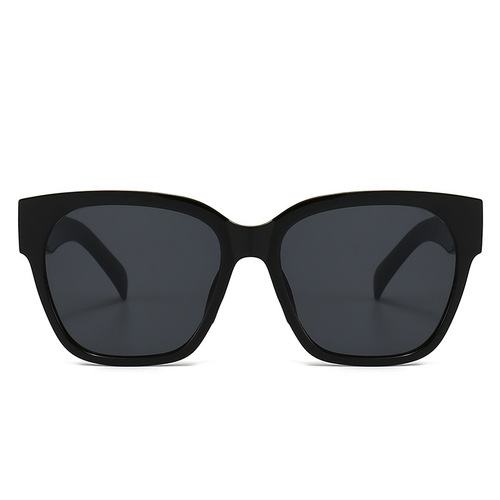 方框宽腿透明色欧美网红街拍眼镜男女新款遮阳太阳镜批发素颜墨镜