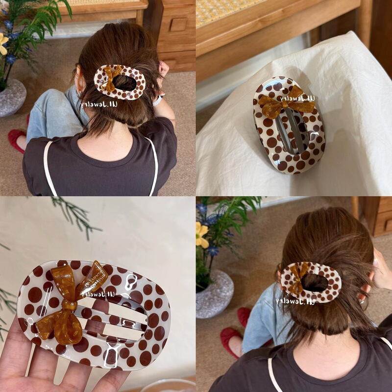 Youyijia: Stylish and unique design, good material, practical and versatile. Abalone clip, bowknot, polka dot, Lai Ren hair clip Youyijia: Stylish and unique design, good material, practical and versatile. Abalone clip, bowknot, polka dot, Lai Ren hair clip