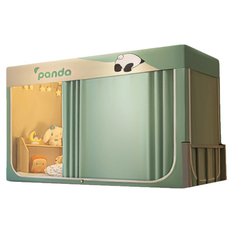 Fuerte sombreado dormitorio de estudiantes, mosquitera, cortina de cama, cama individual integrada, litera superior e inferior, instalación gratuita, cortina de cama de dormitorio integral