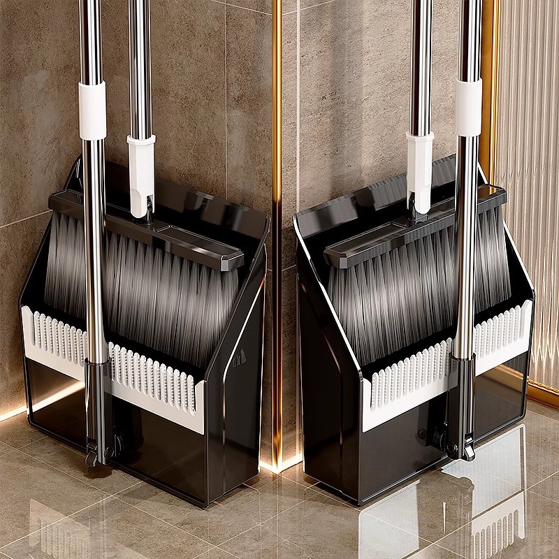 Broom Dustpan Household Set 2025 New Large Sweeping Artifact Broom Combination Garbage Shovel Foldableing Broom