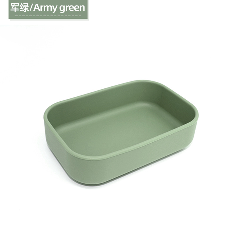 Nuevo silicona mini caja de alimentos suplementarios caja de comidas para niños caja de bocadillos bebé caja de alimentos suplementarios rectangular caja de almuerzo