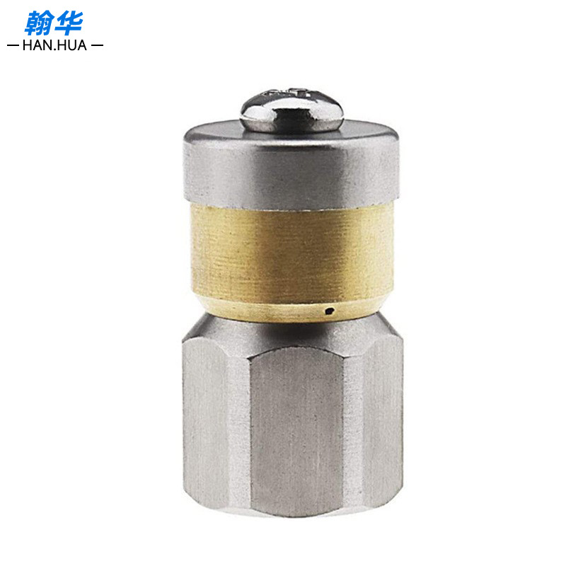 前一后三老鼠头高压清洗机用旋转水老鼠 下水道市政清洗自转喷嘴