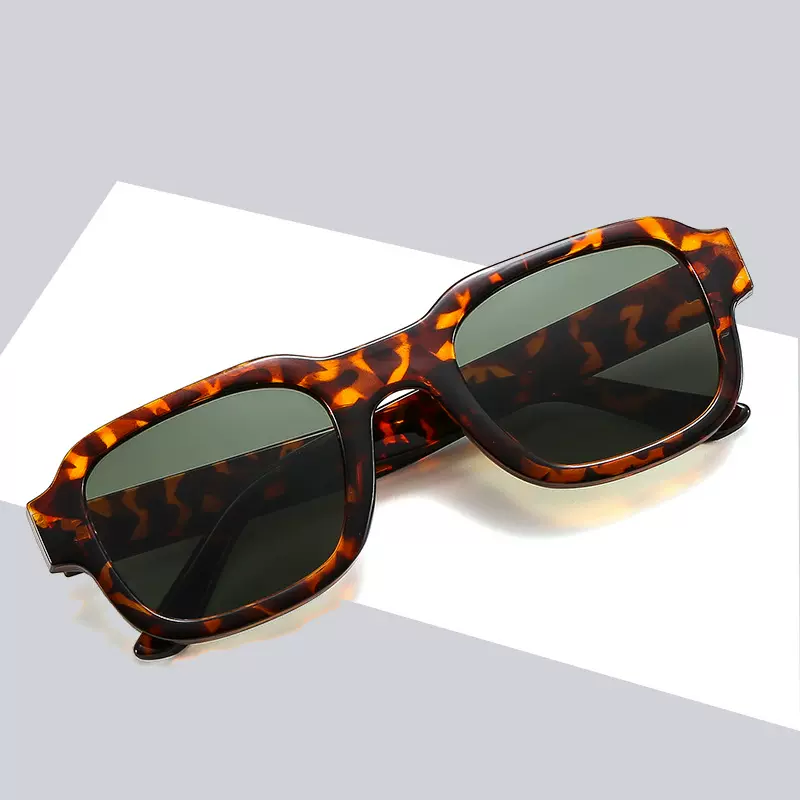 3606新款方框时尚街拍太阳镜素颜防蓝光眼镜男女派对嘻哈INS墨镜