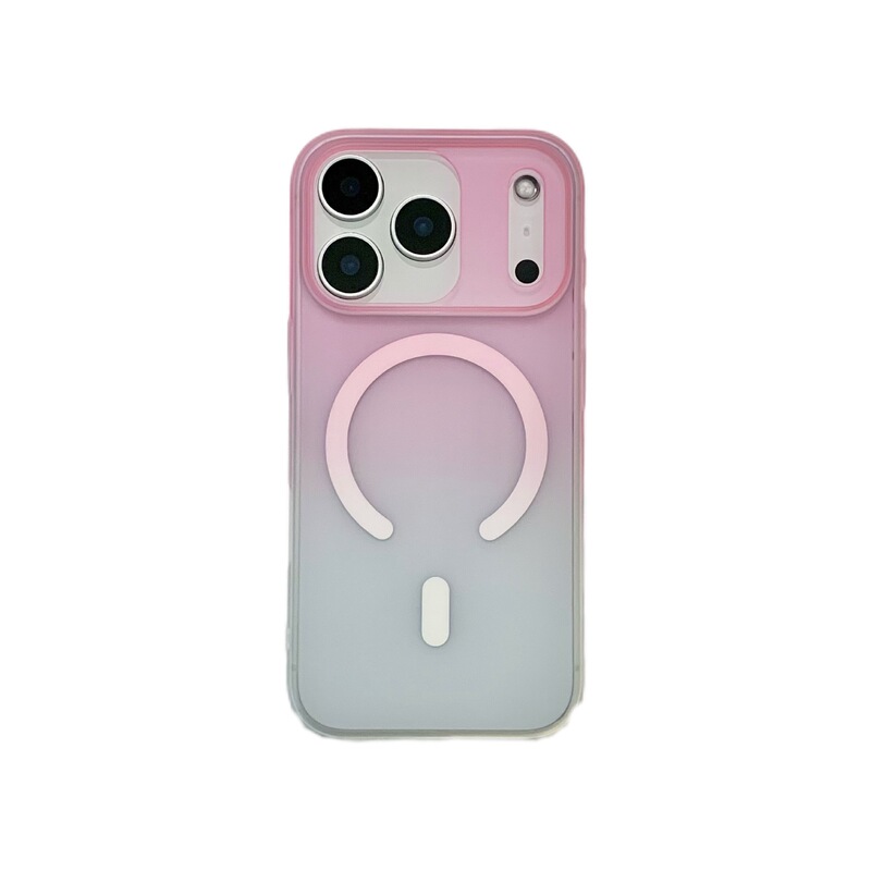 适用iPhone17渐变磁吸手机壳冰雾苹果16proMax磨砂高级感15保护套|undefined