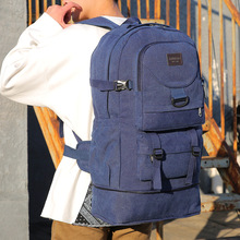 双肩帆布背包男 多功能旅行包大容量学生书包 厂家直销淘宝爆款包