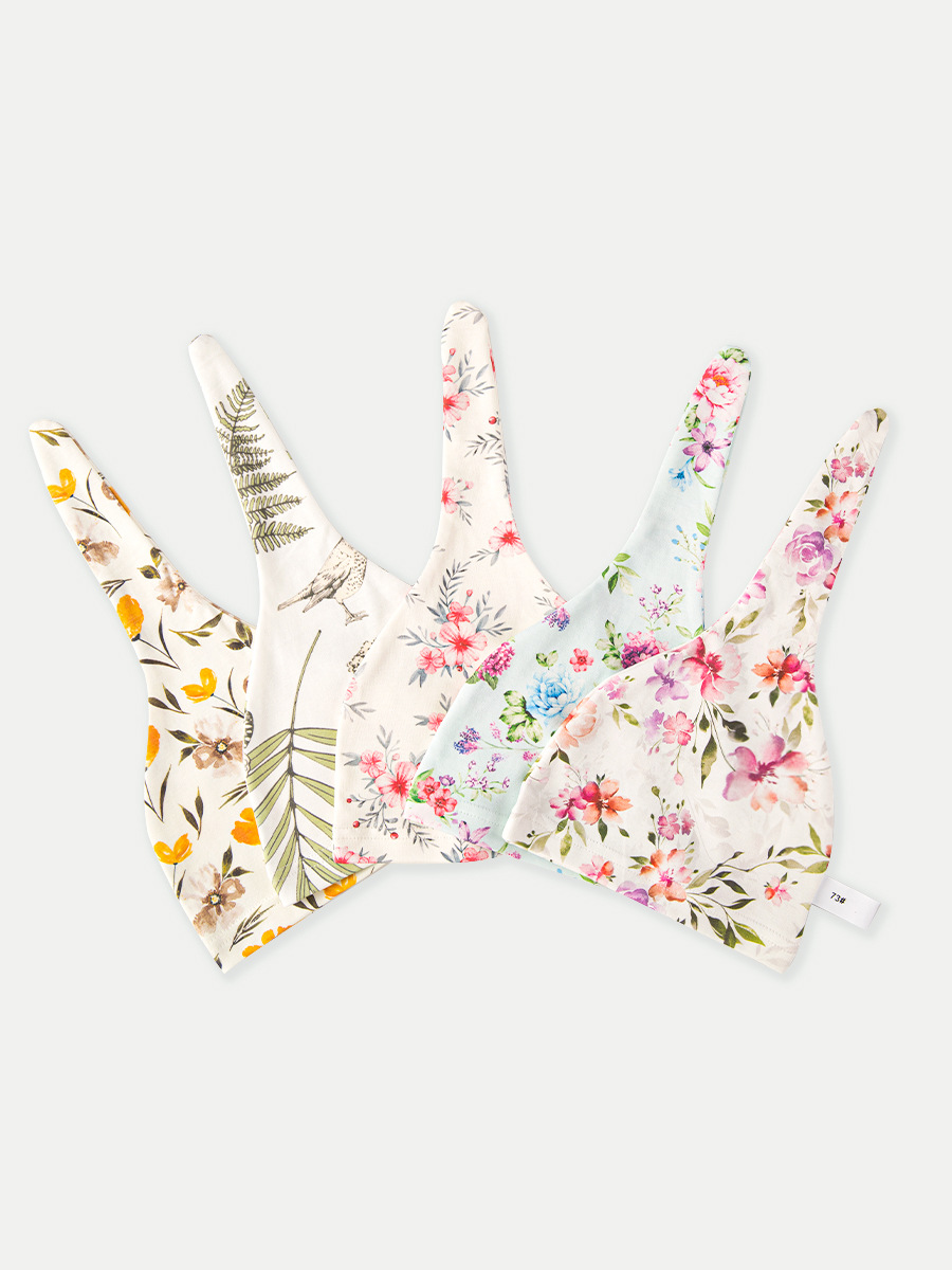 Tapa de neumático de bebé europeo y americano sombrero recién nacido tapa de puerta de cuidado de bebé floral 2023 nueva celebridad en línea al por mayor