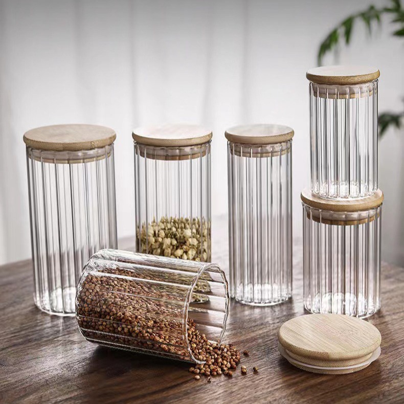 Frascos de Vidrio de Alta Borosilicato – Almacenamiento de Granos, Té y Cocina