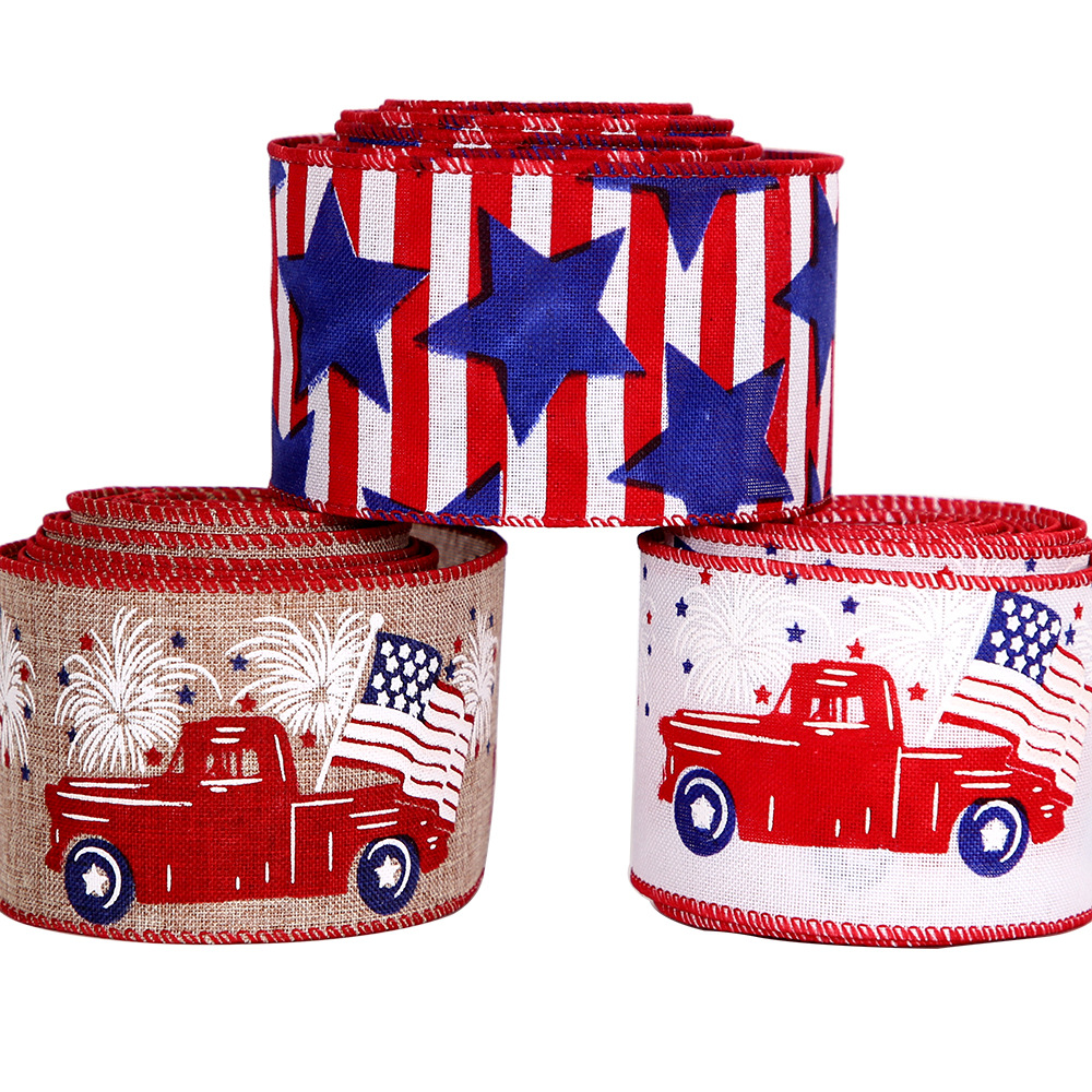 Amazon nuevo 10 m Día DE LA Independencia Americana decoración de la cinta caja de regalo de embalaje cinta ambiente de vacaciones diseño