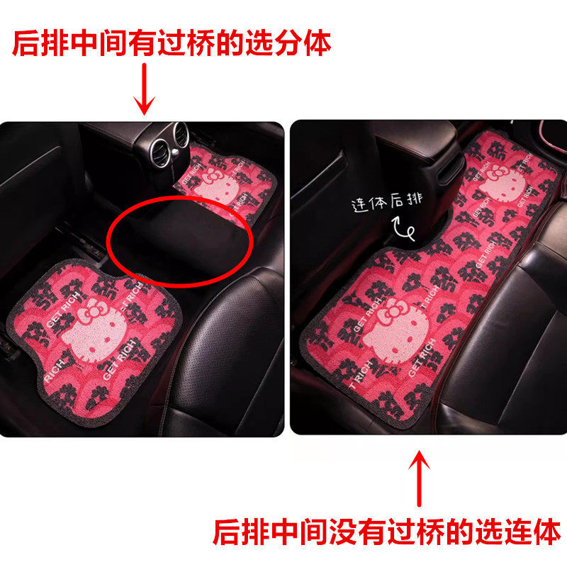Xingyuan Special Car Floor Mat for Driver's Seat, New Cute Cartoon Silk Loop, Wear-resistant and Dirt-resistant Carpet-style Floor Mat
