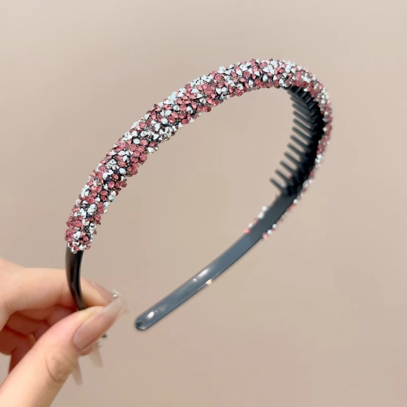 Red en línea 2025 nuevo lavado facial especial banda de cabello dientes antideslizante dispositivo de cabello de cabeza ondulado correa de cabello de altura craneal para mujeres