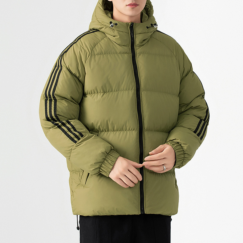 Invierno plumón ropa de algodón tendencia de hombre nueva ropa de algodón a prueba de viento frío caliente chaqueta de algodón casual chaqueta de abrigo image 5