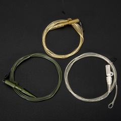 Cross-border European carp fishing leader line 45LB European fishing tackle connector line Fluorocarbon core 1m long fishing line wholesale