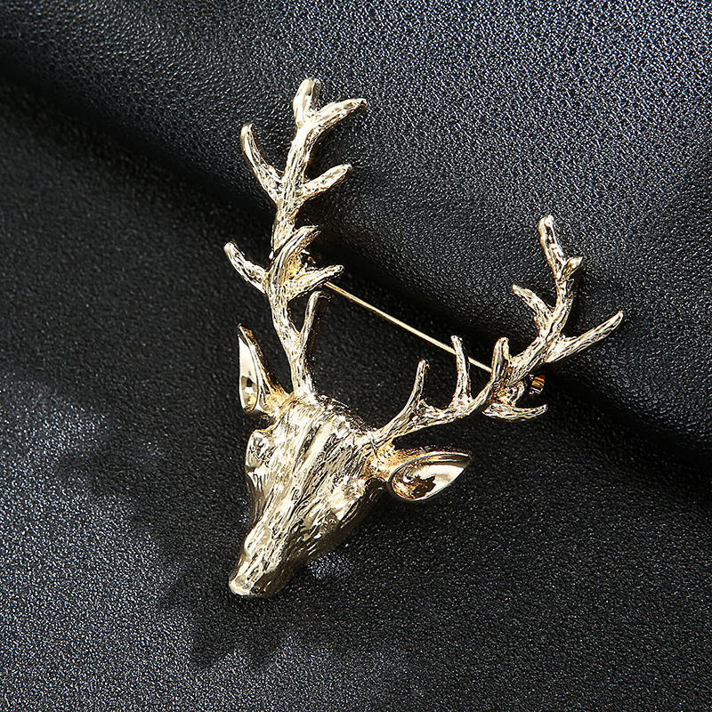 Hip-Hop Shiny Pin Printing Leaf Crown Alloy Hollow Out Inlay Rhinestones Unisex Brooches display picture 11