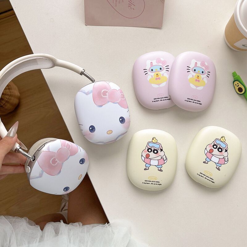 Japanese and Korean Anime Swimband Cartoon airpodsmax Protective Case Apple Headset Ear Cap Ear Mover Earphone Case