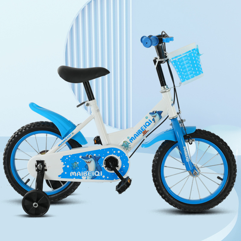 Bicicletas infantiles de 12 - 16 pulgadas, niños y niñas de 3 - 8 años de acero al carbono ligero con ruedas auxiliares, bicicleta infantil