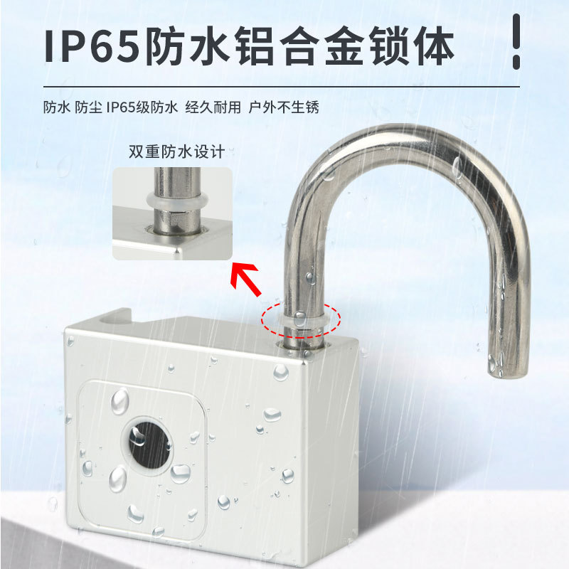 Candado de huella digital Bluetooth Tuya Graffiti Smart N20 mejorado 2025 con motor grande y llave de repuesto, candado grande