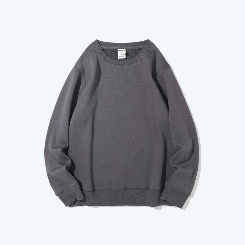 Sudadera de forro polar para trabajo con impresión de logotipo personalizado, uniforme de equipo publicitario, camiseta de grupo con texto impreso, uniforme de trabajo de manga larga al por mayor, engrosada.