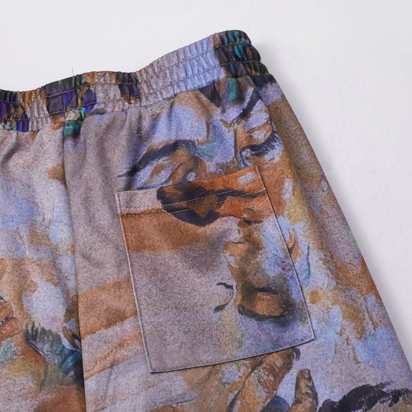 Herrenbekleidung, bedruckte Hose mit mittlerer Taille, lockere Freizeithose, Hip-Hop-Hose_voghion.com