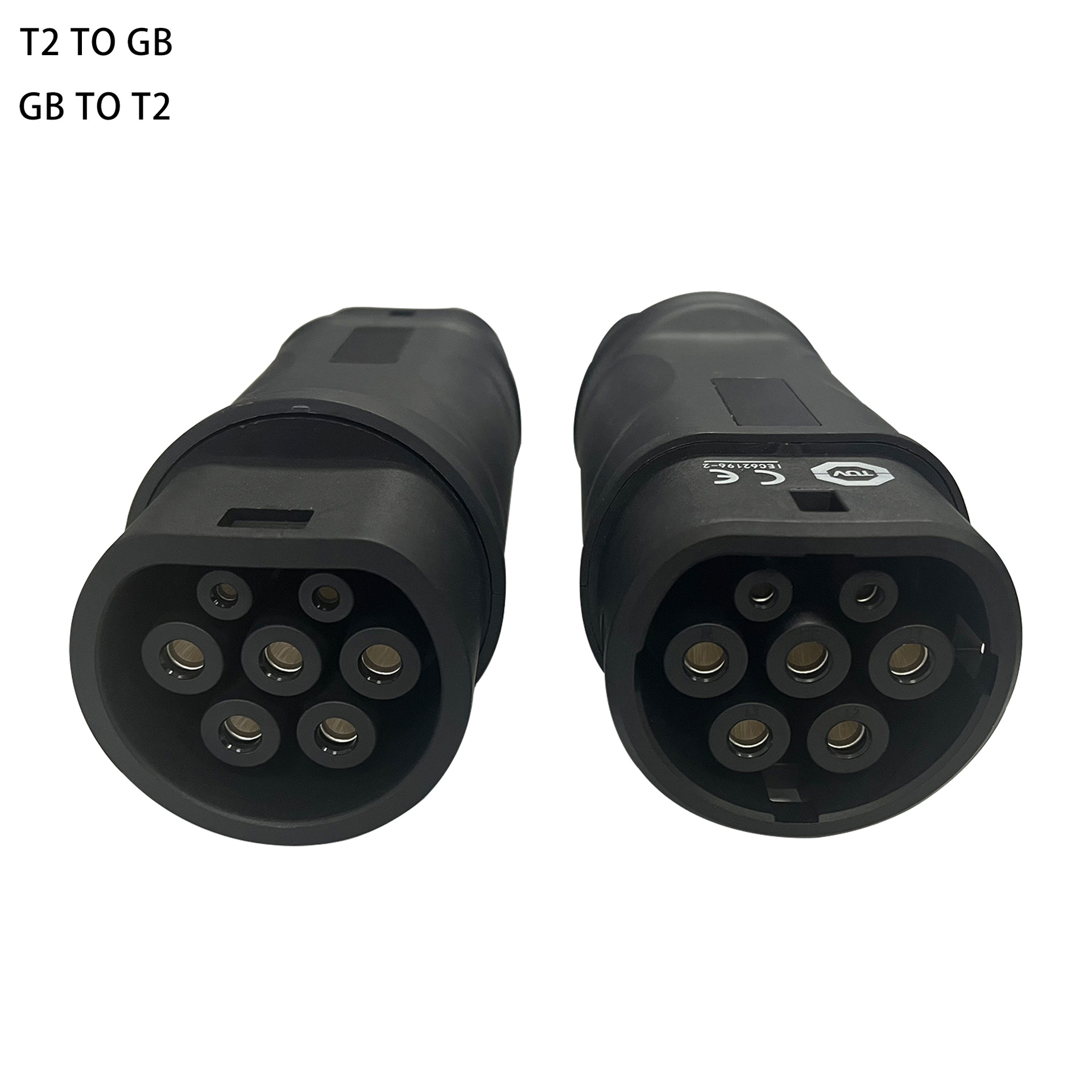 国转欧交流国标转欧标转接头 GB/T-T2 国转欧充电桩转接头