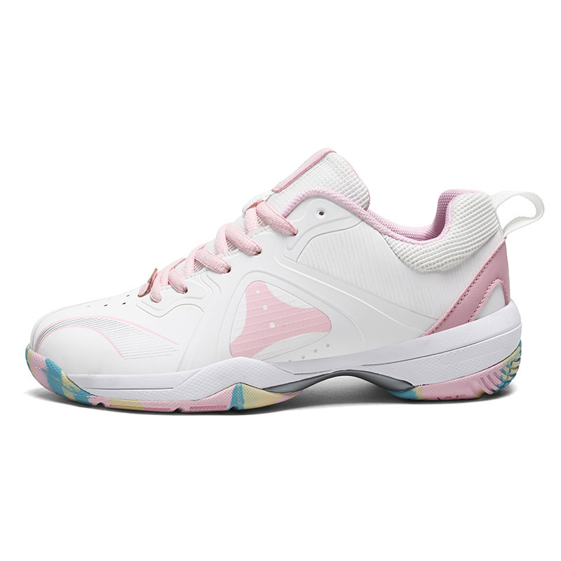 Zapatos de bádminton para mujer, zapatos deportivos antideslizantes resistentes al desgaste para pareja, superficie de malla transpirable, zapatos de entrenamiento de competición para jóvenes estudiantes, adultos