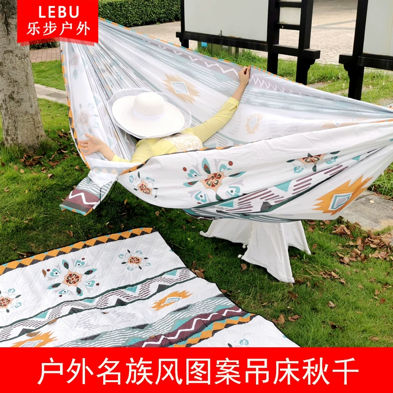 Защита от разрыва на открытом воздухе 240T Chunya Textiles знаменитый принт ветра клевер Qianlu Yingyan Wild Ying двойной подвес