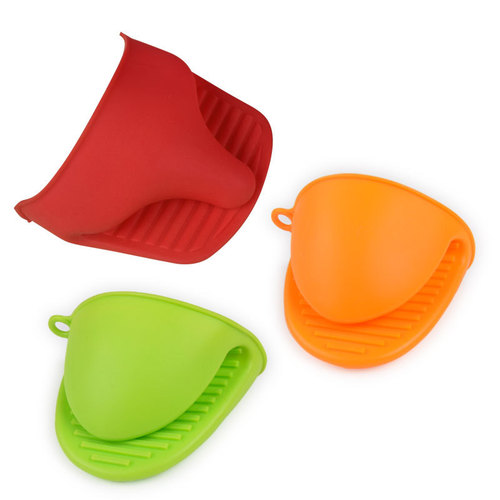 Jiaju Silicone Hand Clamp Butterfly Pot Ear Clamp Anti-scalding Anti-slip Insulated Oven High Temperature Resistant Gloves Baking Kitchen Tools