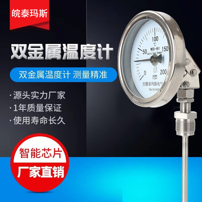 厂家批发 双金属温度计 湿温度测量仪器精度高 性能稳定