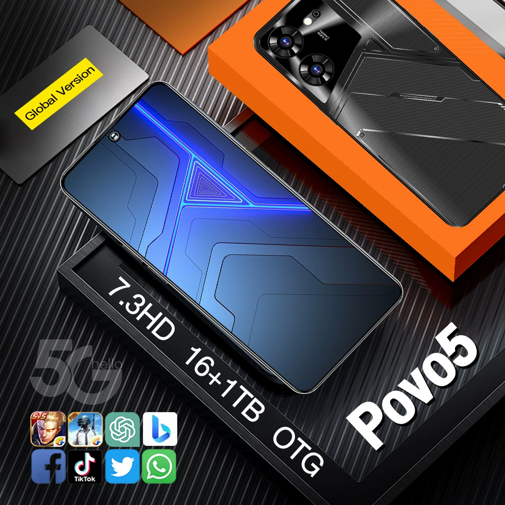 Smartphone POVO5, 3GB+32GB, 4G, 6.61‑inch Incell, 4050 mAh, Type‑C, OTG