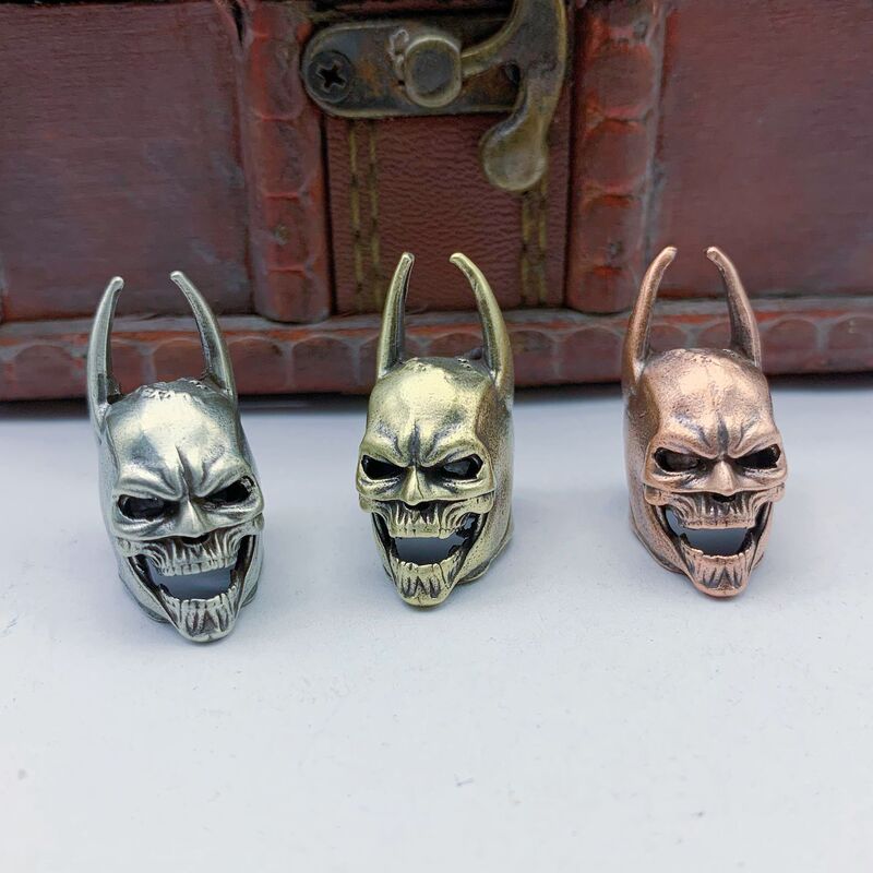 Skull Batman Knife Pendant Brass Jewelry Pendant White Copper Pendant Red Copper Umbrella Rope Pendant diy Copper Accessories Key Pendant