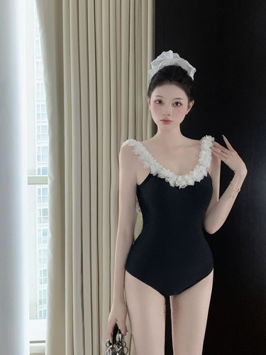 Viral hot girl style one-piece swimsuit backless summer new sweet and sexy vacation swimsuit hot spring Instagram