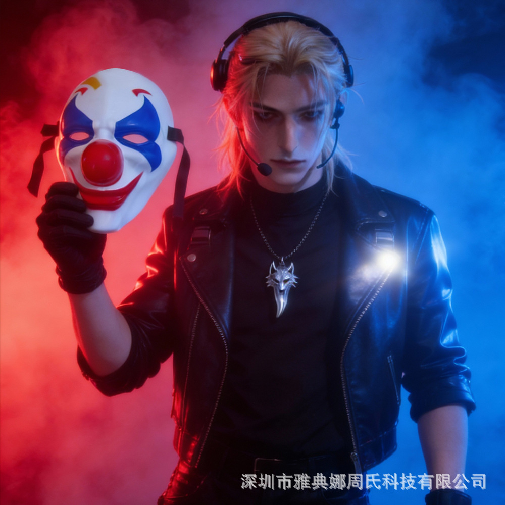 Máscaras de payaso de élite de paz grotesca Joker grotesco accesorios graciosos divertidos cos fiesta máscaras de vida