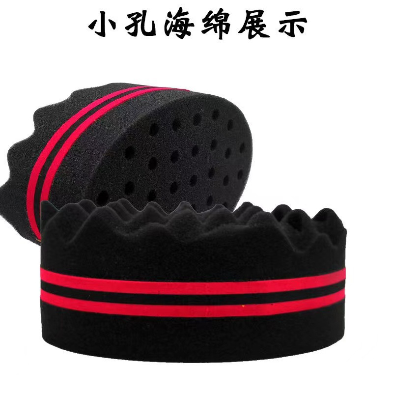 Esponja Peine de aguja de acero con forma perezosa Combinación de guantes de esponja Ovalada africana Cabello rizado con agujeros Esponja Peine africano