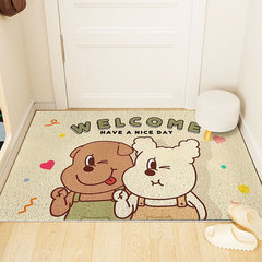 卡通創意小狗刮泥蹭土腳墊耐磨可剪裁絲圈地墊防滑耐髒入戶門地墊
