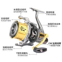 Dequ fishing wheel all-metal long-range spinning wheel sea rod wheel fishing reel fishing line wheel anti-seawater spinning wheel fish wheel wholesale