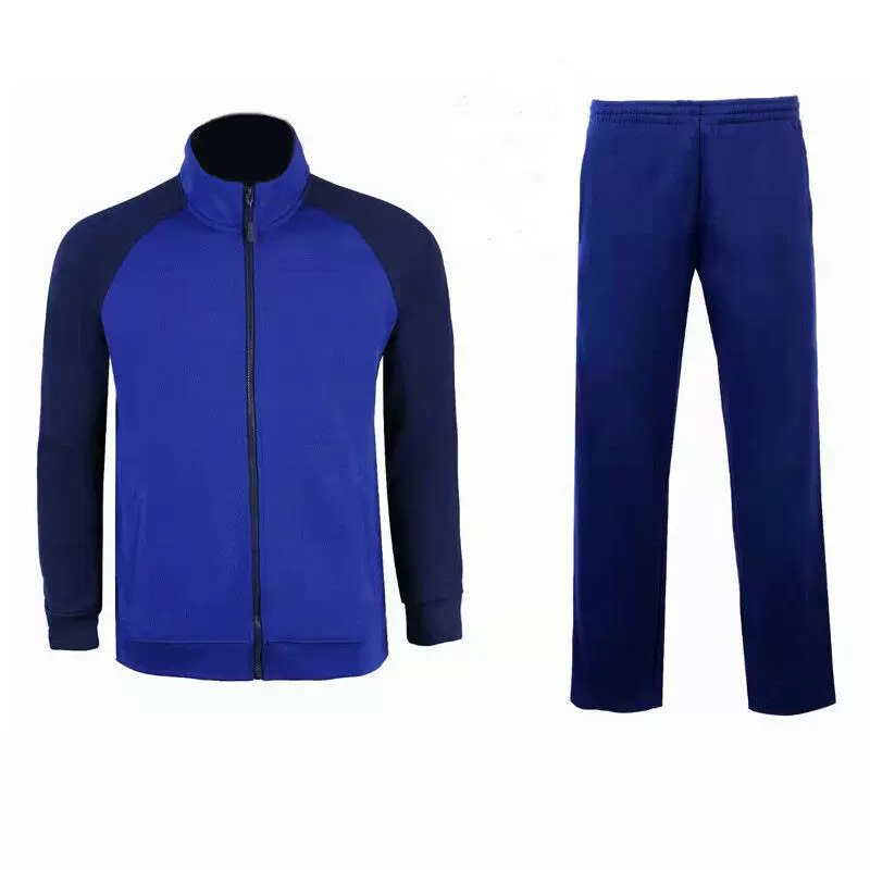 Новый пламя синий с длинным рукавом набор физической подготовки костюм весенняя и осенняя физическая форма групповой топ спортивный бег куртка