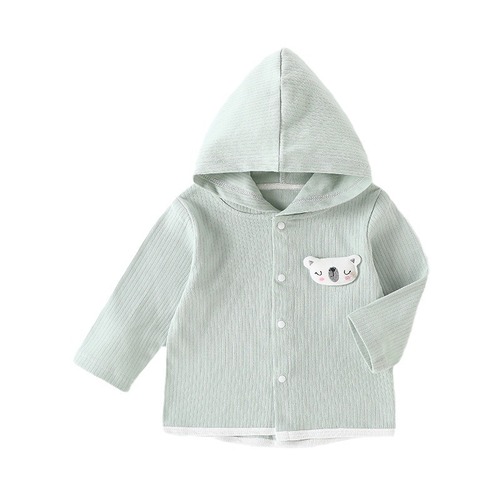 Men and Women Children Spring and Autumn Thin Outerwear for Middle Children Trendy Cardigan for Infants Long Sleeve Outerwear for Baby Casual Top Cotton