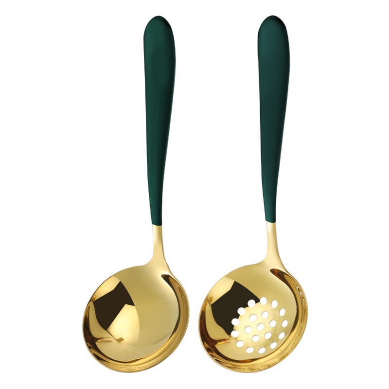 Cuchara de sopa de acero inoxidable 304 vajilla doméstica cuchara de sopa mango largo cuchara redonda profunda cuchara de sopa 304 cuchara colador cuchara