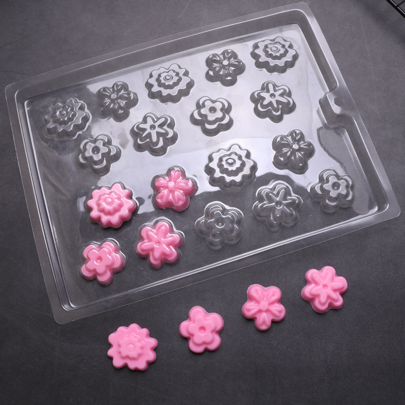 (Cross-border trading), square acrylic creative mold, ice cubes, flowered