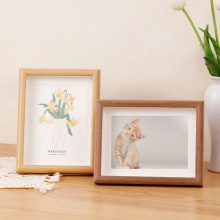 新中式方形油画棒画框7810寸a4立体中空字画书法装裱木质相框批发