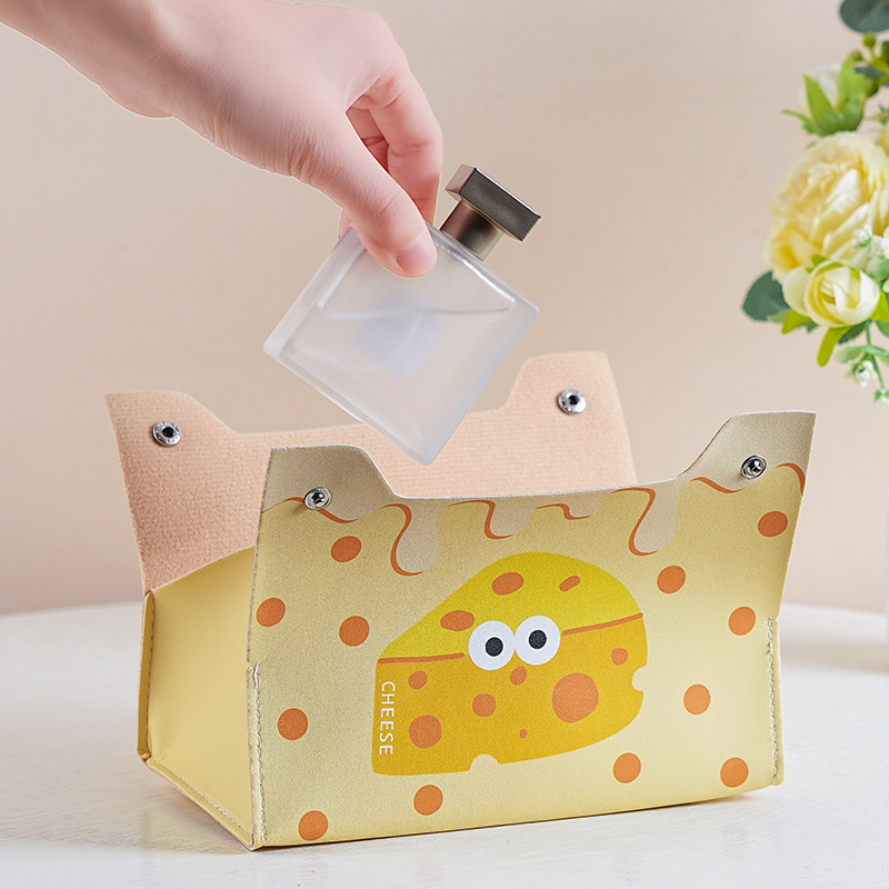 Nueva caja de toallitas lindo cachorro hogar sala de estar dormitorio automóvil de cuero multifuncional servillas de almacenamiento caja de extracción de papel de mesa