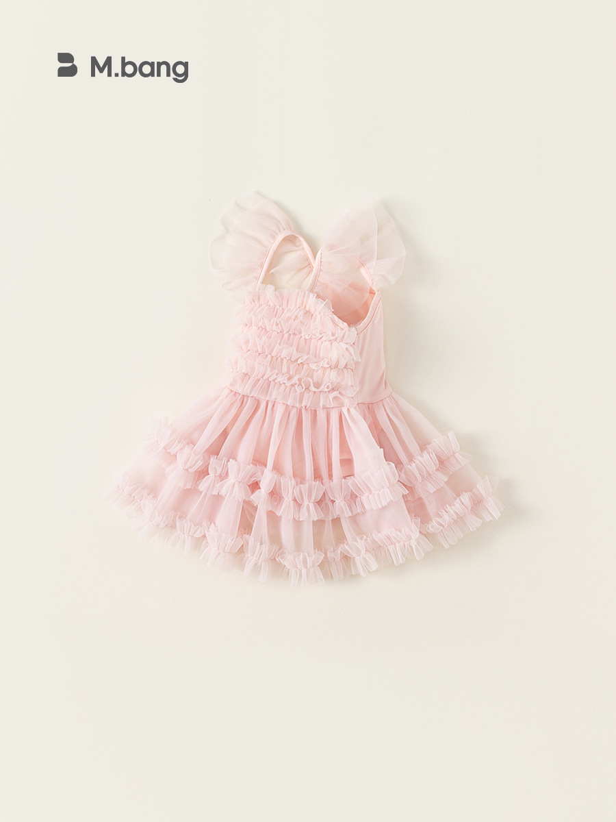 Youbao ropa para niños traje de baño para niñas verano nuevo vestido de princesa para niñas traje de baño vestido de malla dulce XQ24091