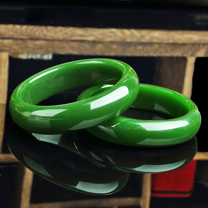 Браслет из зелёной яшмы jasper jade