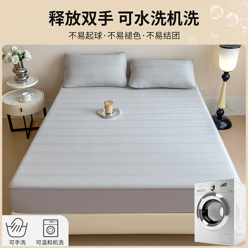 Cama de algodón tipo una sola cubierta de cama 2025 nueva cubierta de cama de dormitorio de estudiantes todo incluido cubierta de protección de colchón universal