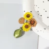 709-Enamel Sunflower