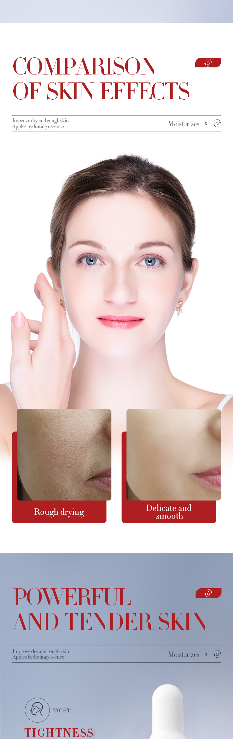 SADOER All English Fruit Flavor essence Liquid Moisturizes and refines pores to improve acne marks_voghion.com