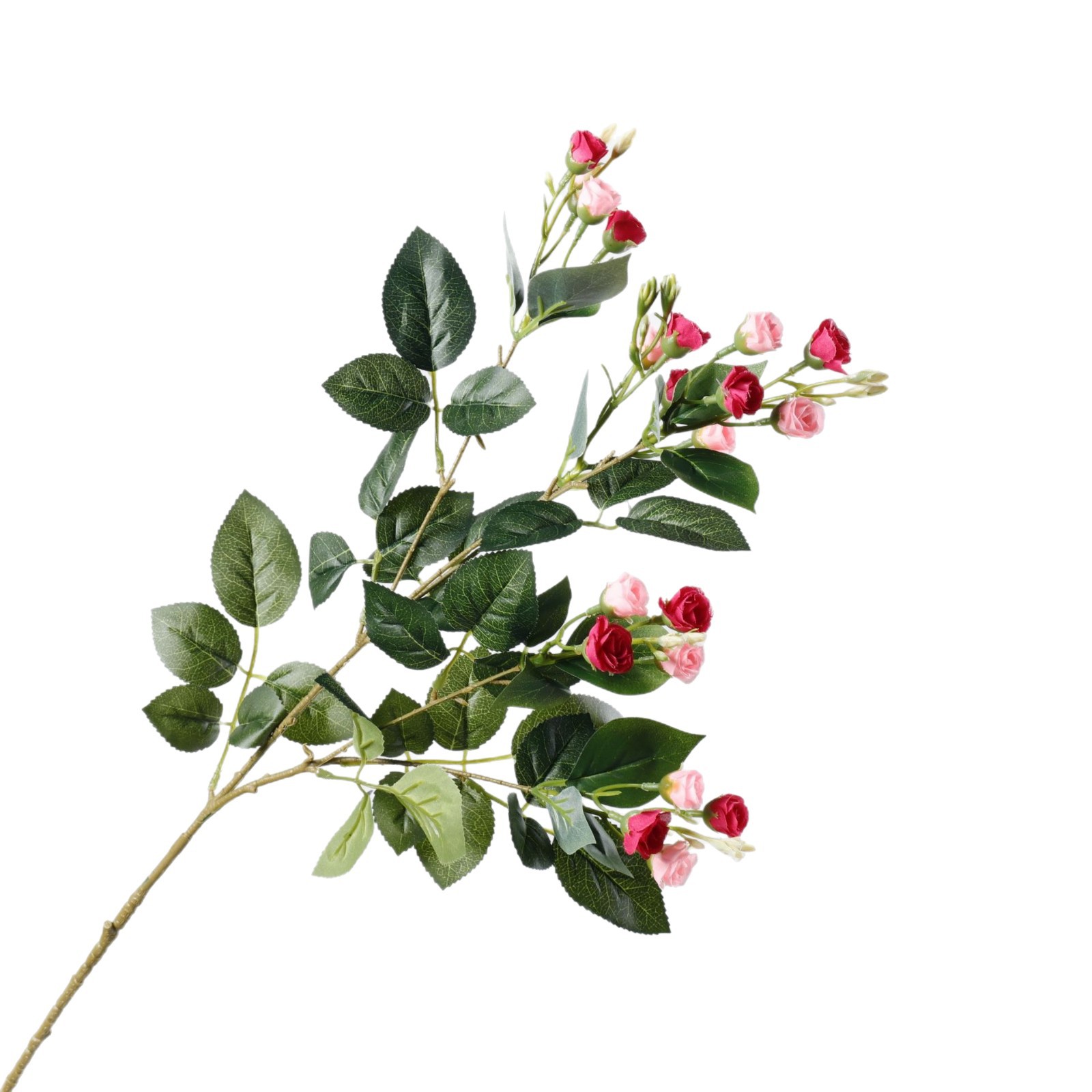 Flor artificial, sentido avanzado, rosa realista, rosa única, rosa pequeña, decoración floral de escritorio, decoración de bodas de hotel, flor falsa
