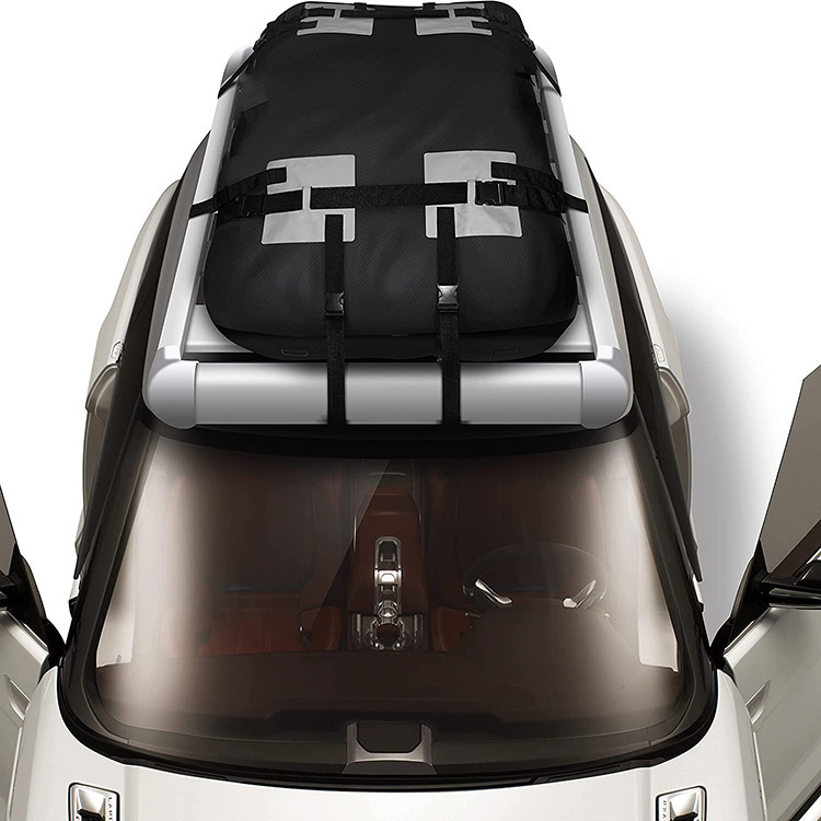 Cross-border bestseller: Thickened 600D Oxford cloth car roof luggage bag, waterproof and sun-resistant car roof bag