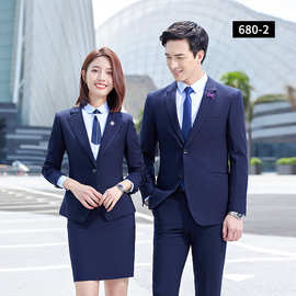 商务西服套装男女制服企业正装团体可定 制白领职业装工作服西服