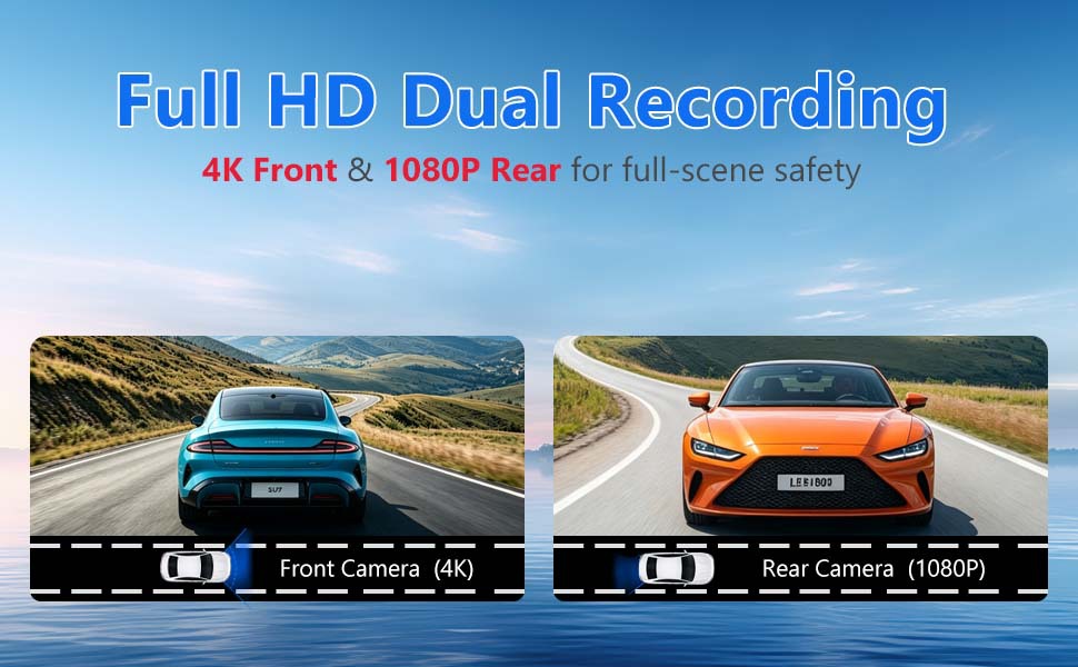 12inch In-car smart screen, wireless CarPlay&CarLife, 4K dashcam, car navigation system